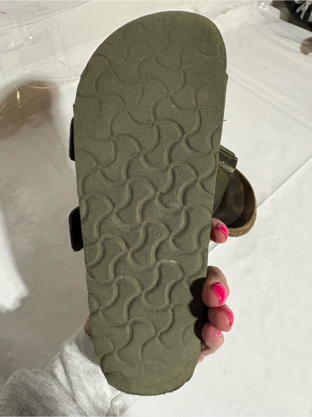 Birkenstock Olive Green Camouflage Two-Strap Sandals - Picture 5 of 16